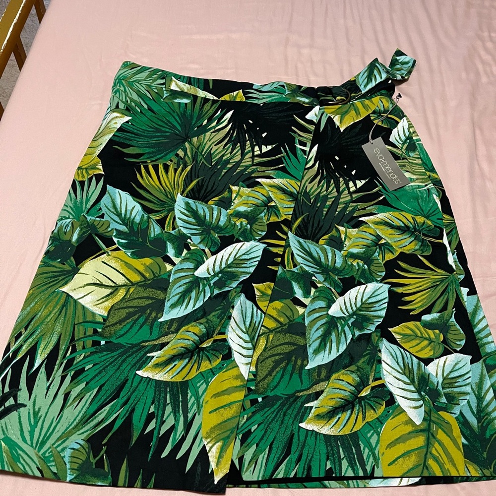 Eva Mendez safari print skirt
